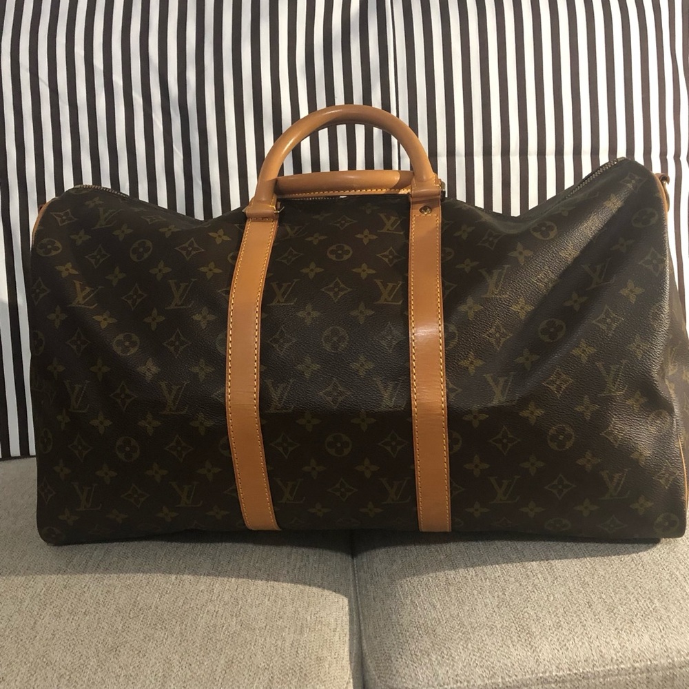 🎉🌸Host Pick🎉🌸LOUIS VUITTON Vintage LV50 Keepall Monogram Canvas Tote Travel Bag